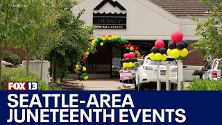 Seattlearea organizations hold weekend Juneteenth events honoring historic holiday  FOX 13 Seattle [upl. by Syxela185]