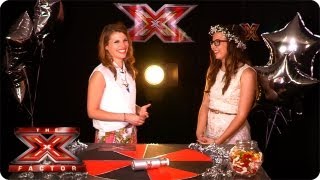 Abi Alton and Barclay Beales joins the TalkTalk Backstage Party  The X Factor 2013 [upl. by Dyolf]