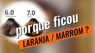 Loiro escuro ficou laranja porque [upl. by Enilauqcaj]