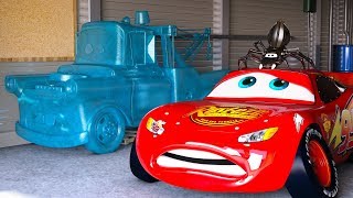 Lightning McQueen Freaks Out Seeing Frozen Mater  Cars Toys Movies Season 1 Disney Pixar [upl. by Kosse]