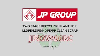 Two Stage Plastic Recycling  Ideal for LLDPELDPEHDPEPP Clean Scrap [upl. by Ahsitak]