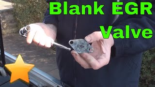 How to Fit a EGR Blanking Plate on a Diesel Engine [upl. by Anirrok228]