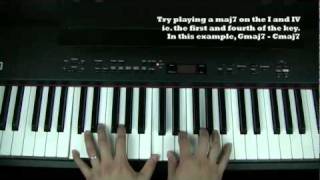 Piano Improvisation  Playing a Maj7 Chord  wwwquaverboxcom [upl. by Burger]