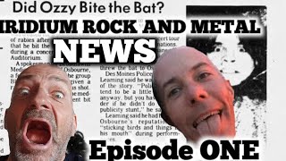 Iridium rock and metal NEWS Episode one Feat Testament  Oasis Michael Sweet Motley Crue etc [upl. by Rodavlas]