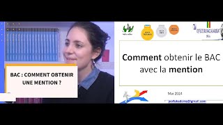 Comment obtenir le BAC avec la mention Méthodes secrets et astuces 1ere partie [upl. by Nireves]