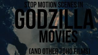 Stop motion scenes in GODZILLA movies and other TOHO films [upl. by Corell578]