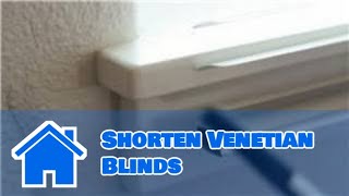 Window Blinds  How to Shorten Venetian Blinds [upl. by Marwin751]