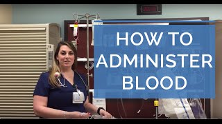 HOW TO ADMINISTER A BLOOD TRANSFUSION LIVE DEMO  Giving Blood as a Nurse [upl. by Findley727]