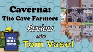 Caverna the Cave Farmers Review  with Tom Vasel [upl. by Phylys]