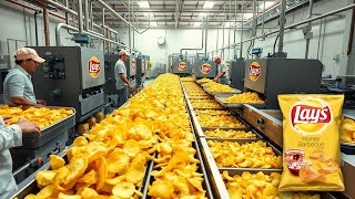 Inside the Lays Factory  How Your Favorite Chips Are Made [upl. by Ativoj799]