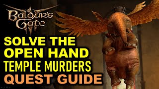 Solve the Open Hand Temple Murders Quest Guide  Baldurs Gate 3 BG3 [upl. by Schaefer386]