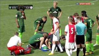 Abdelhak Nouri hartaanval Ajax vs werden Bremen [upl. by Bertelli]