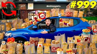 Ordino 1000 VOLTE al MC DRIVE del Mc Donalds RECORD MONDIALE [upl. by Zadack18]