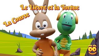 Le lièvre et la tortue  La Course  dessin animé en français [upl. by Lasonde]