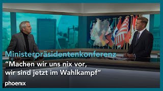 Ministerpräsidentenkonferenz Einschätzung von Politikwissenschaftler Prof Decker  241024 [upl. by Nwahsram]