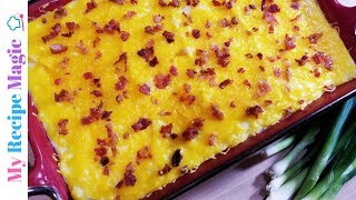 Cheesy Mashed Potato Casserole [upl. by Nylra984]