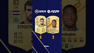 OM FIFA 19 vs FC 24  fifa ratingyourteams football fc24 [upl. by Leiram]