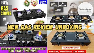 Greenchef gas stove unboxing and test  2024 Top 5 Best Gas Stove in India in rs [upl. by Anilatak]