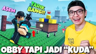 STRES Tantangan Obby Tapi Serasa Jadi KUDA Tarik Gerobak 🗿🐴🗿 Pull a Friend 2 Players [upl. by Niwrud721]