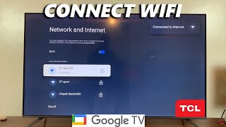 How To Connect TCL Google TV To A WiFi Network [upl. by Remas610]