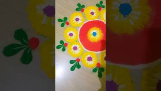 Rangoli Design   Rangoli  Easy Rangoli Design  Simple Creative And Beautiful DIY [upl. by Neelyhtak]