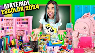 COMPRANDO MUITO MATERIAL ESCOLAR 2024 PRA MIKAELLY [upl. by Dduj947]