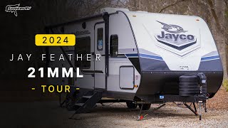 2024 Jayco Jay Feather 21MML Rear Kitchen Camper w Murphy Bed at Southern RV McDonough GA [upl. by Nosnehpets]