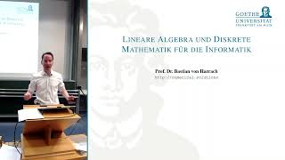 LinADI 2a  Lineare Algebra und Diskrete Mathematik für die Informatik [upl. by Inail]