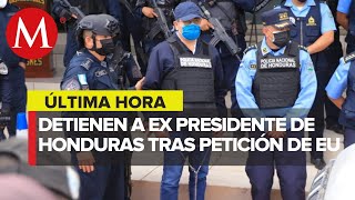 Detienen a ex presidente de Honduras tras pedido de extradición de EU por narcotráfico [upl. by Naillimixam]