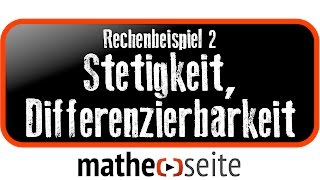 Stetigkeit und Differenzierbarkeit von abschnittsweise definierten Funktionen Beispiel 2  A2502 [upl. by Jacenta39]