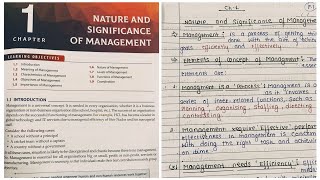 Class 12 Business Studies Chapter 1 Nature And Significance Of Management CBSE 20242025 [upl. by Alika]