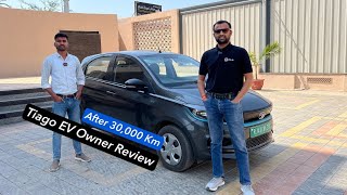 Tata Tiago EV Ownership Review After 30000 km detail Video [upl. by Enelahs]