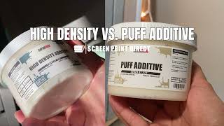 High Density vs Puff Plastisol Screen Printing Ink  by Screenprintdirectcom [upl. by Oilla]