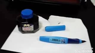 Refilling Pelikan Twist ink cartridge with Hero Ink syringe method [upl. by Luba206]