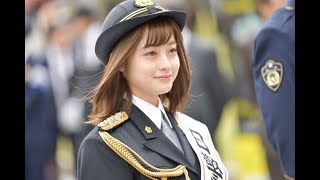 橋本環奈 一日署長パレードが神レベル！！奇跡の一枚越えか！？「飲酒運転許さんけんね」 [upl. by Tik]