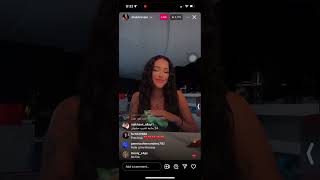 Malu trevejo instagram live [upl. by Almap]