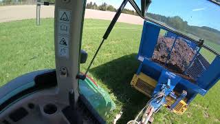 Fendt 516 Bunning Farmstar 60 spreading manure cabview [upl. by Assert]