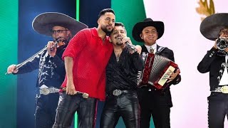 Increíble Momento De Romeo Santos Y Christian Nodal En México Campo Marte [upl. by Allerym664]