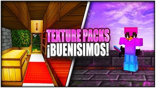 ✅TOP 5 MEJORES TEXTURE PACKS para MINECRAFT PE 119  UTILES REALISTAS Y SIN LAG👉PVP Y SURVIVAL [upl. by Eloisa116]