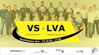 Volley Schönenwerd vs LINDAREN Volley Amriswil Qualifikation NLA 202021 [upl. by Ociral]