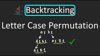 LeetCode  784 Letter Case Permutation  Backtracking  Java [upl. by Kayley]