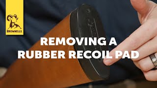 Quick Tip How to Remove a Rubber Recoil Pad [upl. by Etnuahs]