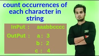 How To Count Occurrences Of Each Character In String In Java  Code Coffee Java [upl. by Phebe]