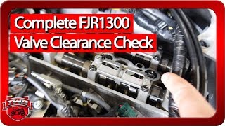 How To Check FJR1300 Valve Clearance Gen III [upl. by Schaaff]