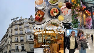 uni week vlog école de commerce étudiante Paris brunch [upl. by Amaerd162]