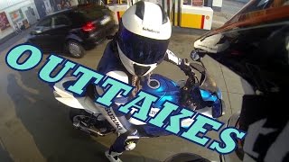 OUTTAKES amp FAILS  English Subtitles  Suzuki GSXR 1000 [upl. by Novit]