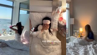 asmr morning routine 🩶 tiktok compilation 🧁CUPCAKES IN BIO🧁 [upl. by Otrebire]