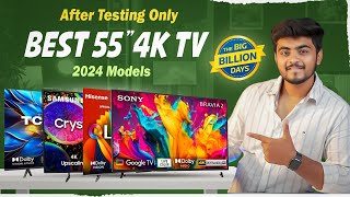 Best 55 inch 4K Smart TV in 2024 ⚡Best TV in India 2024 🔥Best 55 Inch TV in India 2024 [upl. by Lose]