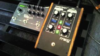 MOOG  Ring Modulator MF102 Moogerfooger and Strymon Timeline Delay [upl. by Nigle61]