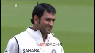 Indian wicket keeper MS Dhoni gets Kevin Pietersen Wicket India VS England Test Series 2011 [upl. by Kceb465]